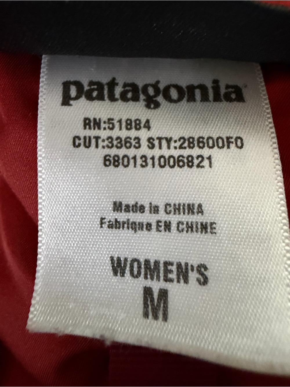 Patagonia Women's Quilted Puffer Jacket in Rust Red - Picture 4 of 4